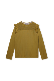Groene top met smock