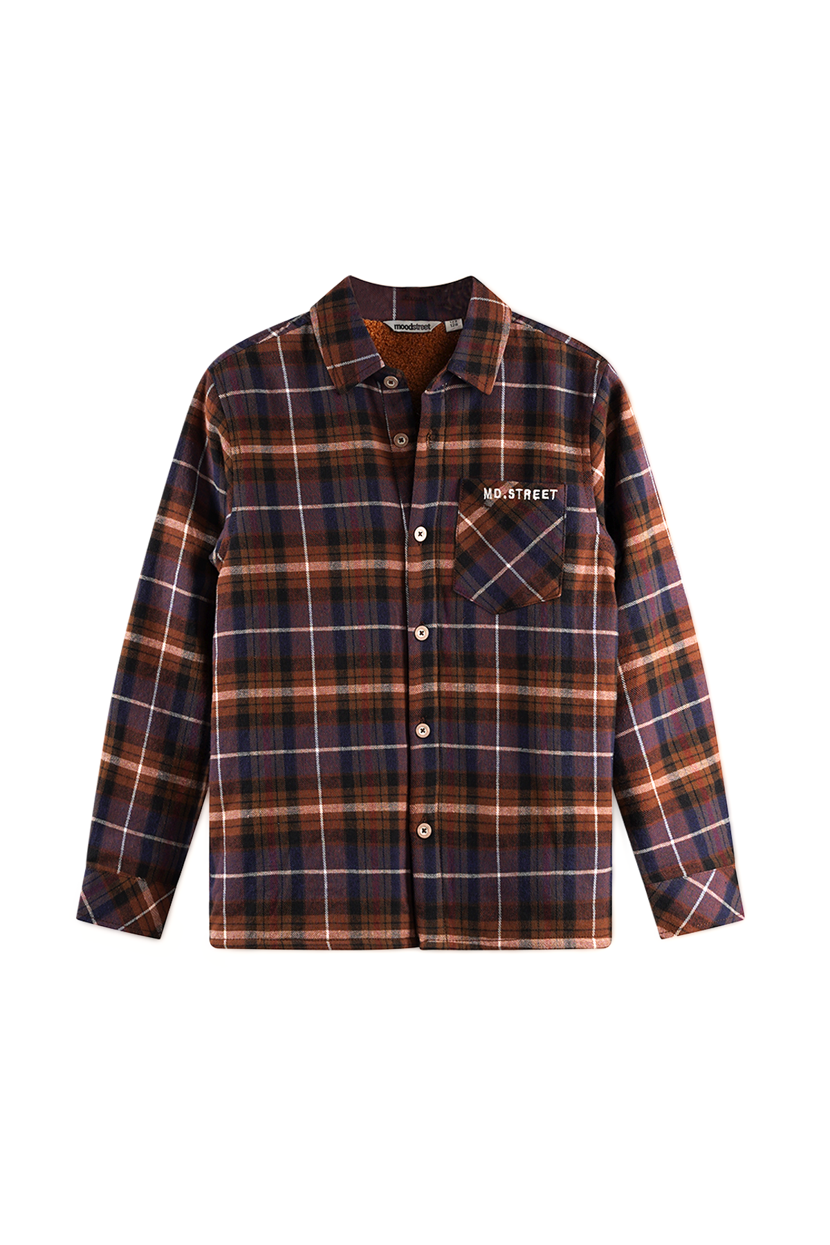 Overshirt gevoerd ruit