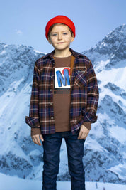 Overshirt gevoerd ruit