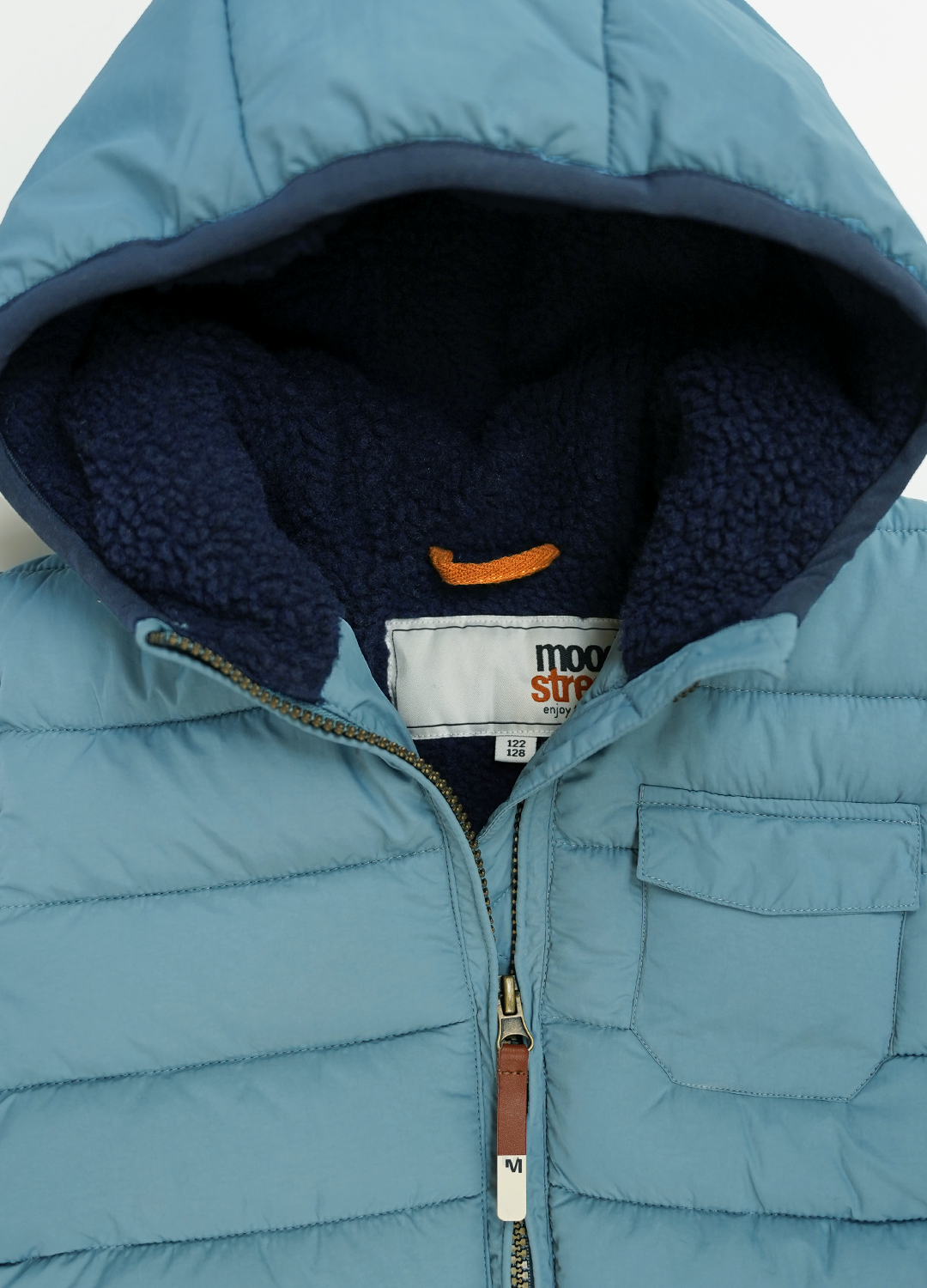 Padded jacket light blue