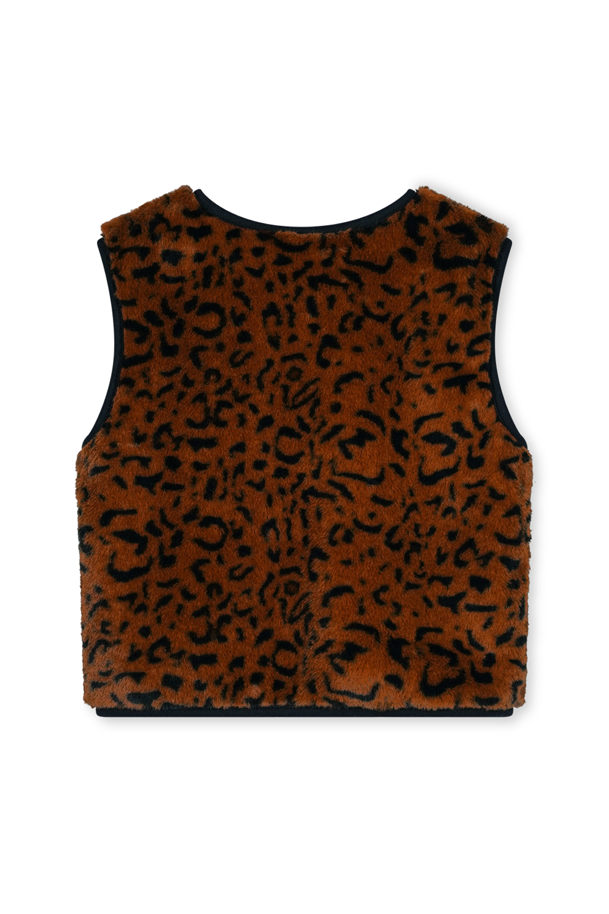 Waistcoat leopard fur