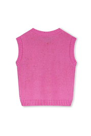 Pink spencer chunky knitted