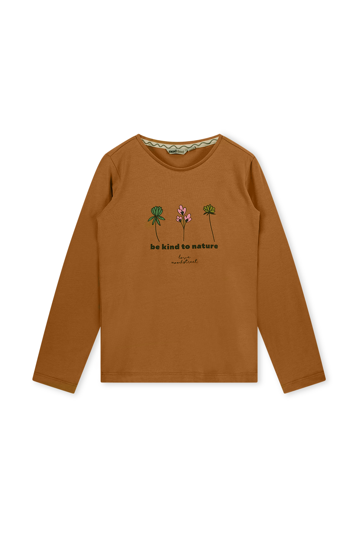 Brown long sleeve with print