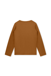 Brown long sleeve with print