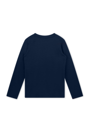 Navy long sleeve with print