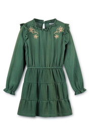 Mouseline dress green