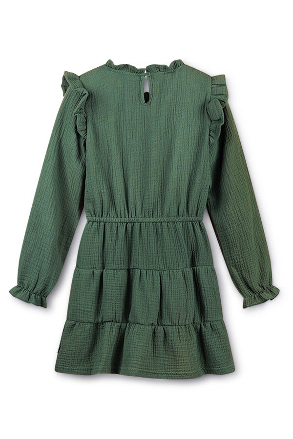 Mouseline dress green