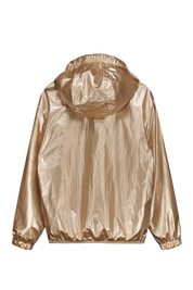 Girls Jacket Hood Champagne