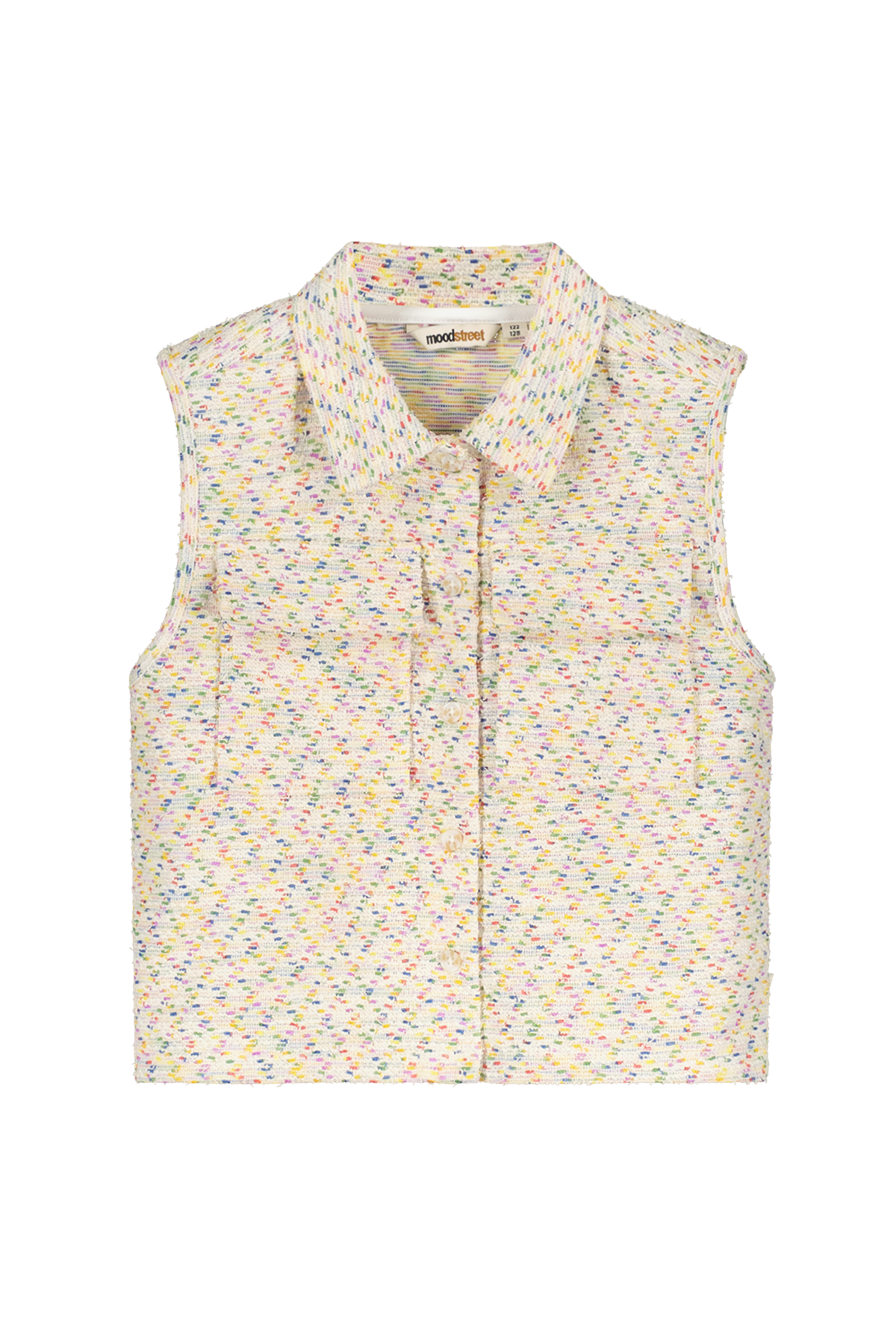 Girls bouclé waistcoat