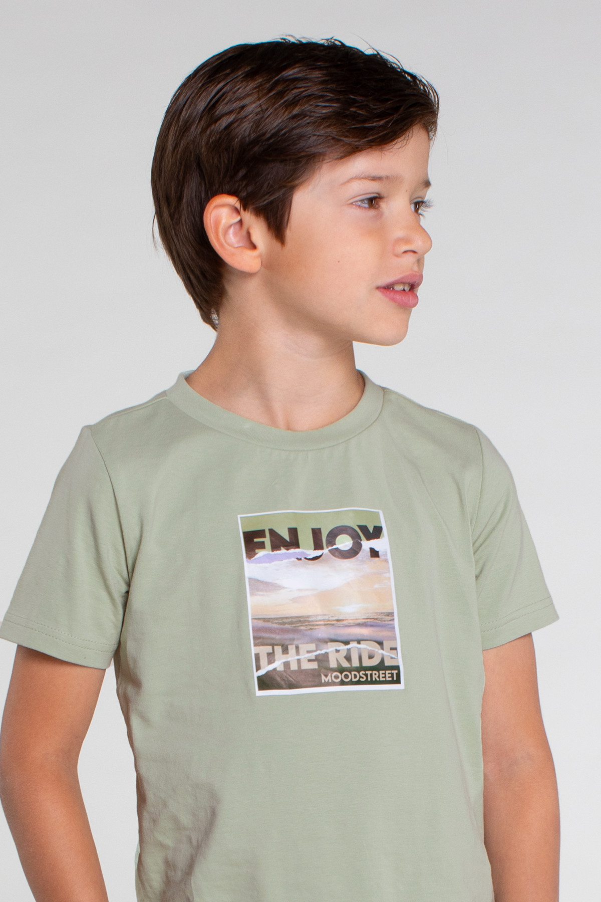 Boys t-shirt misty green