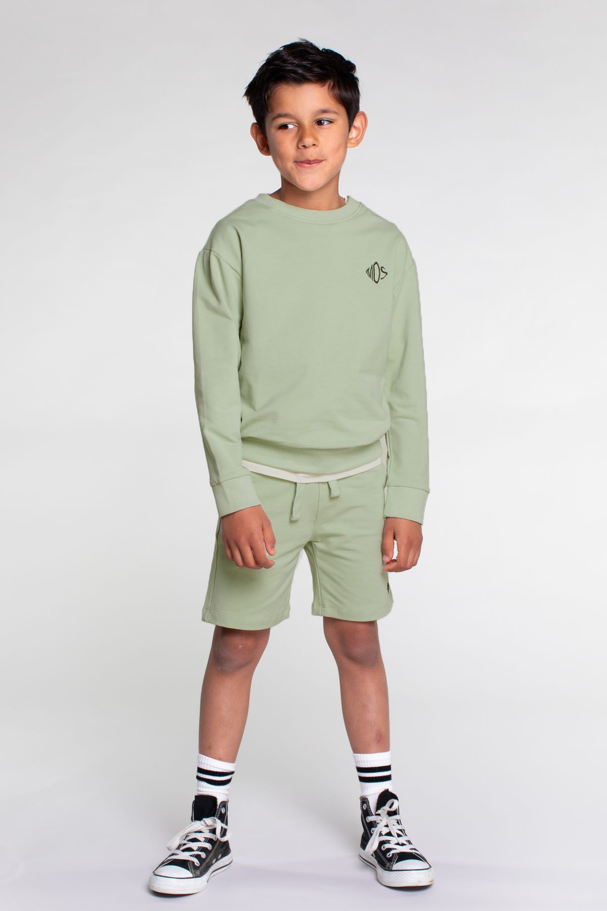 Boys sweat shorts misty green