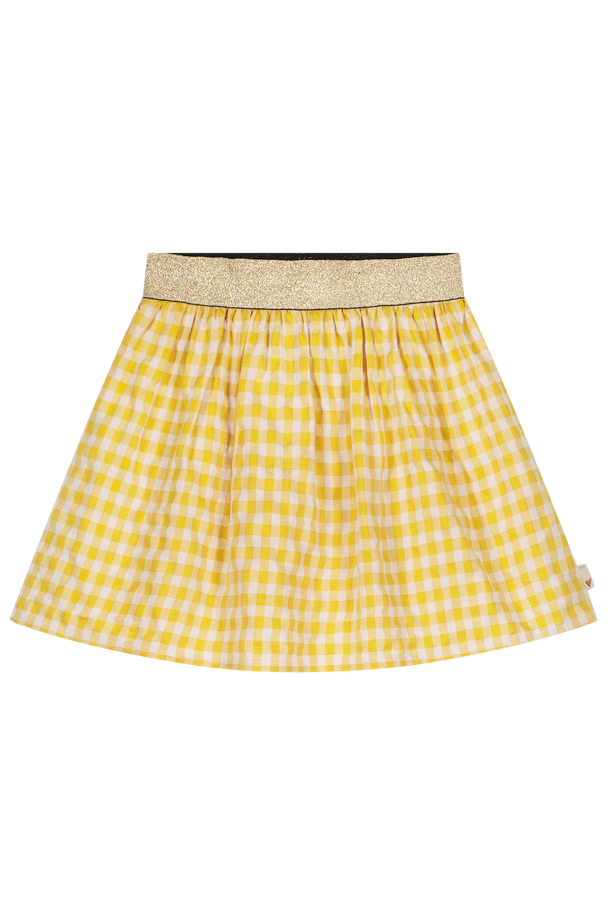 Girly yellow blocked skirt