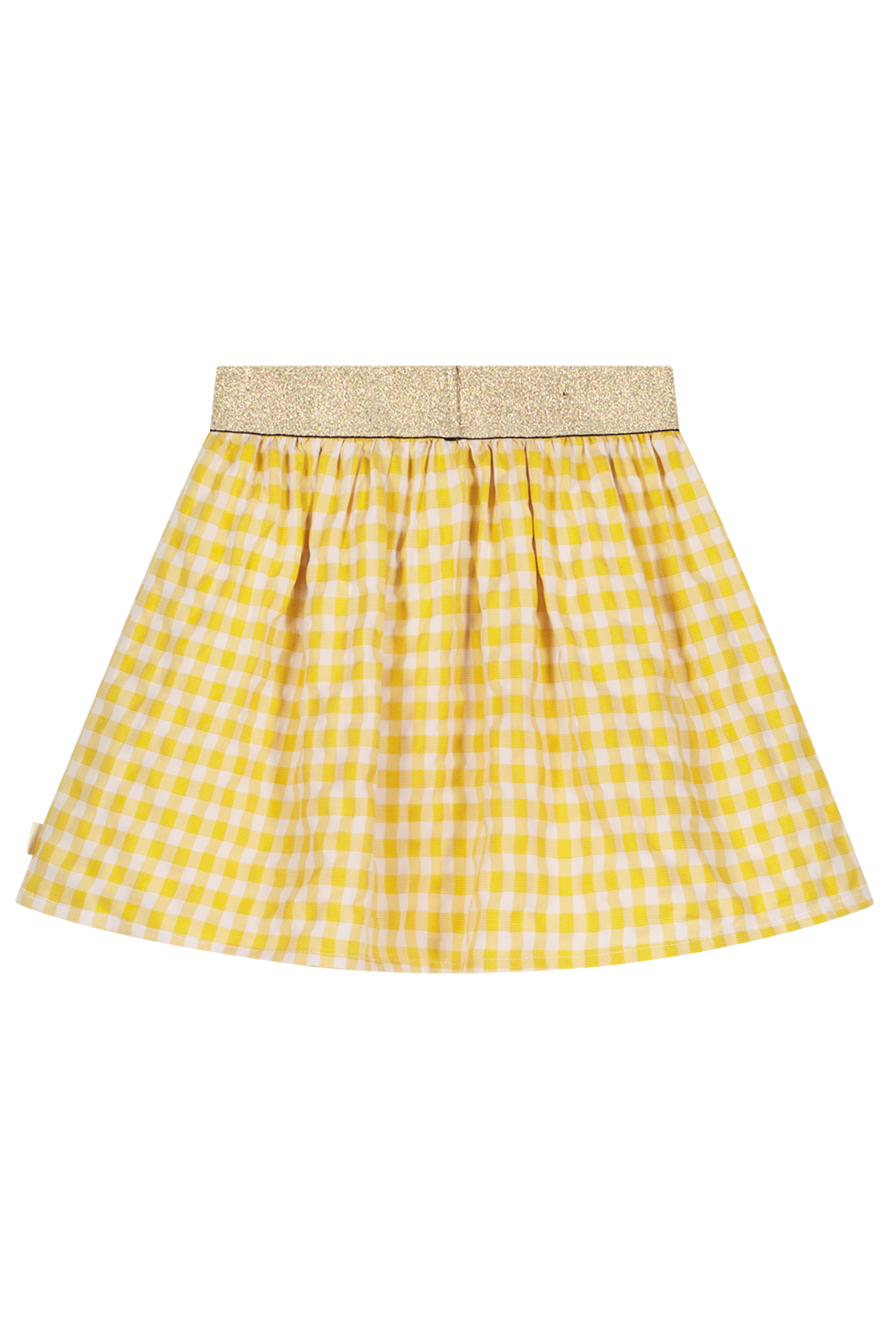 Girly yellow blocked skirt