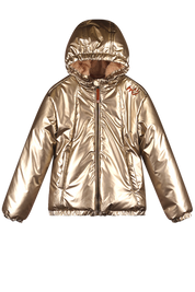 JET puffer metallic gold