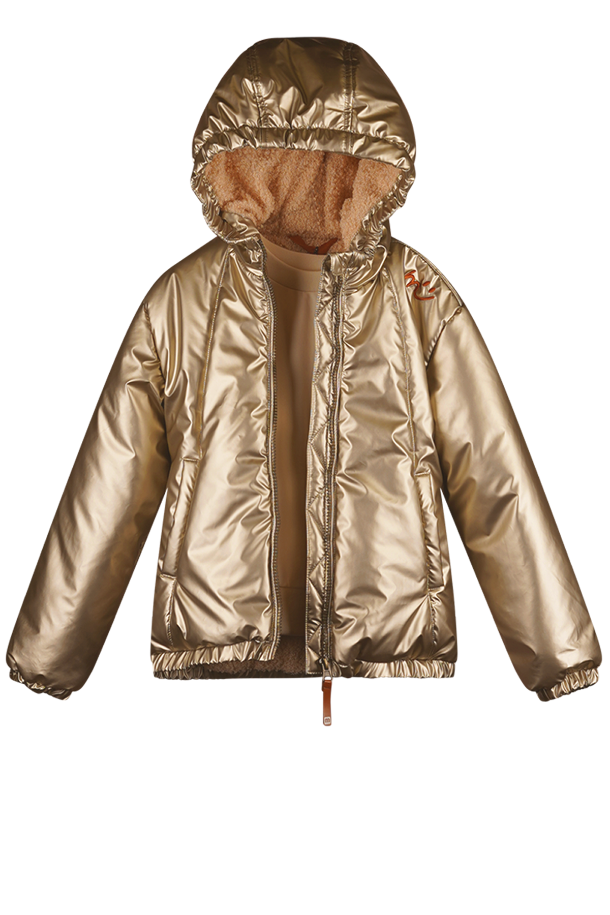 JET puffer metallic gold