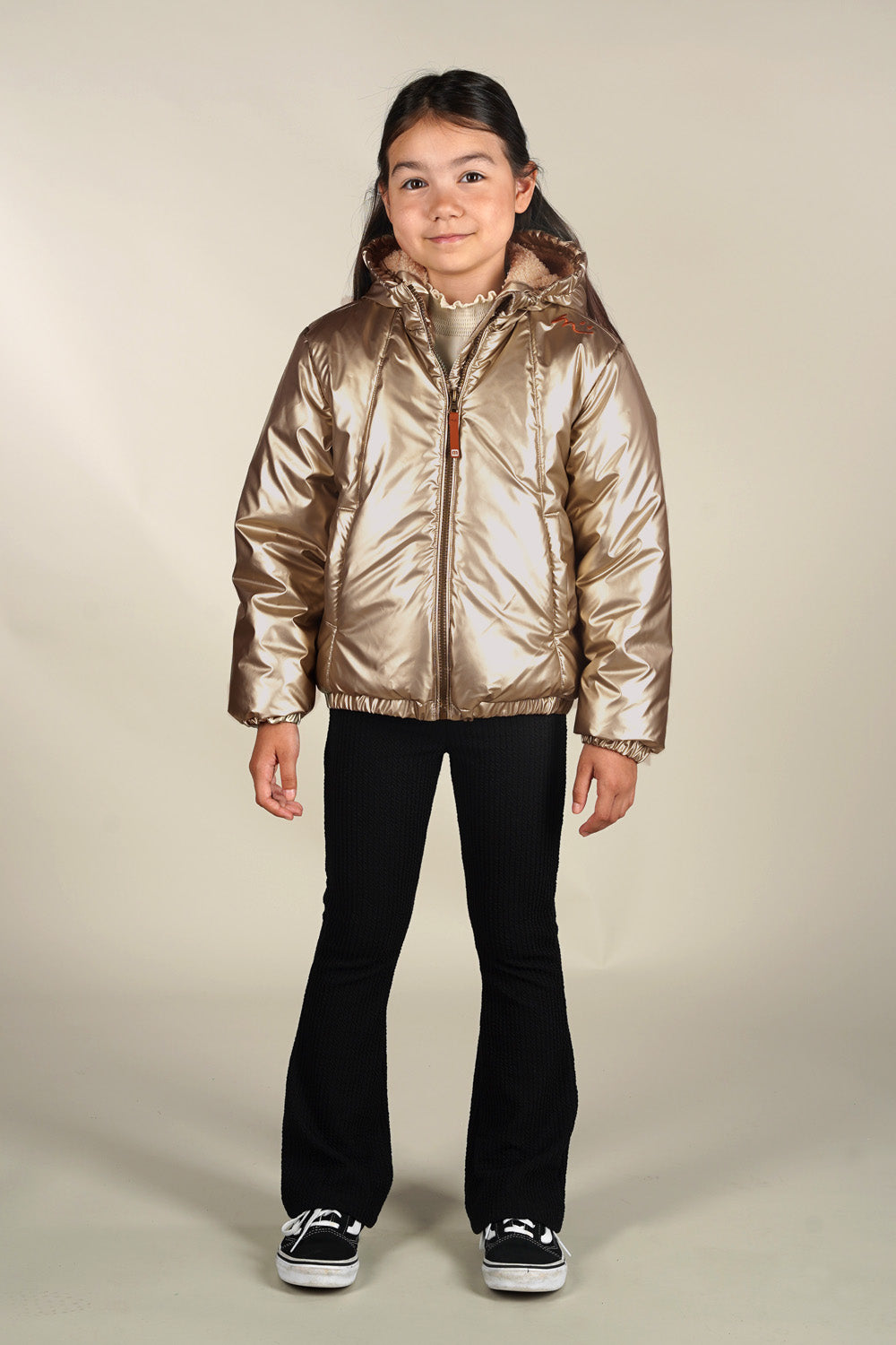 JET puffer metallic gold