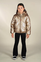 JET puffer metallic gold