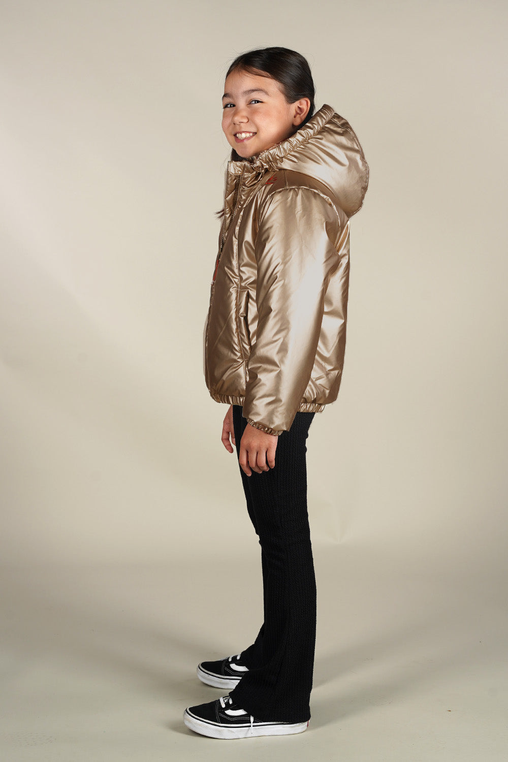 JET puffer metallic gold