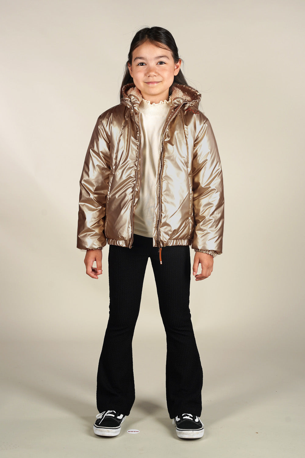 JET puffer metallic gold