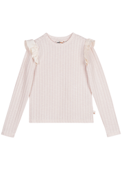 SENNA ruffle top off white