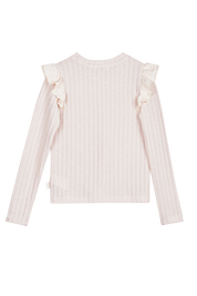 SENNA ruffle top off white