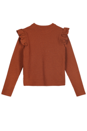 SENNA ruffle top rust