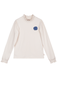 LAURE top with smock off-white - Warm White / 98-104