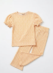 BELLE flower wrinkle pants