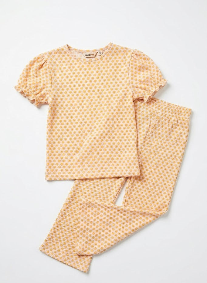 BELLE flower wrinkle pants