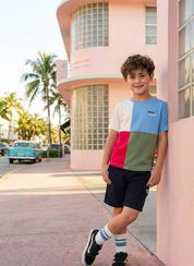 LIAM colourblock T-shirt