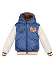 JOY-ANN baseball-jack -blauw-