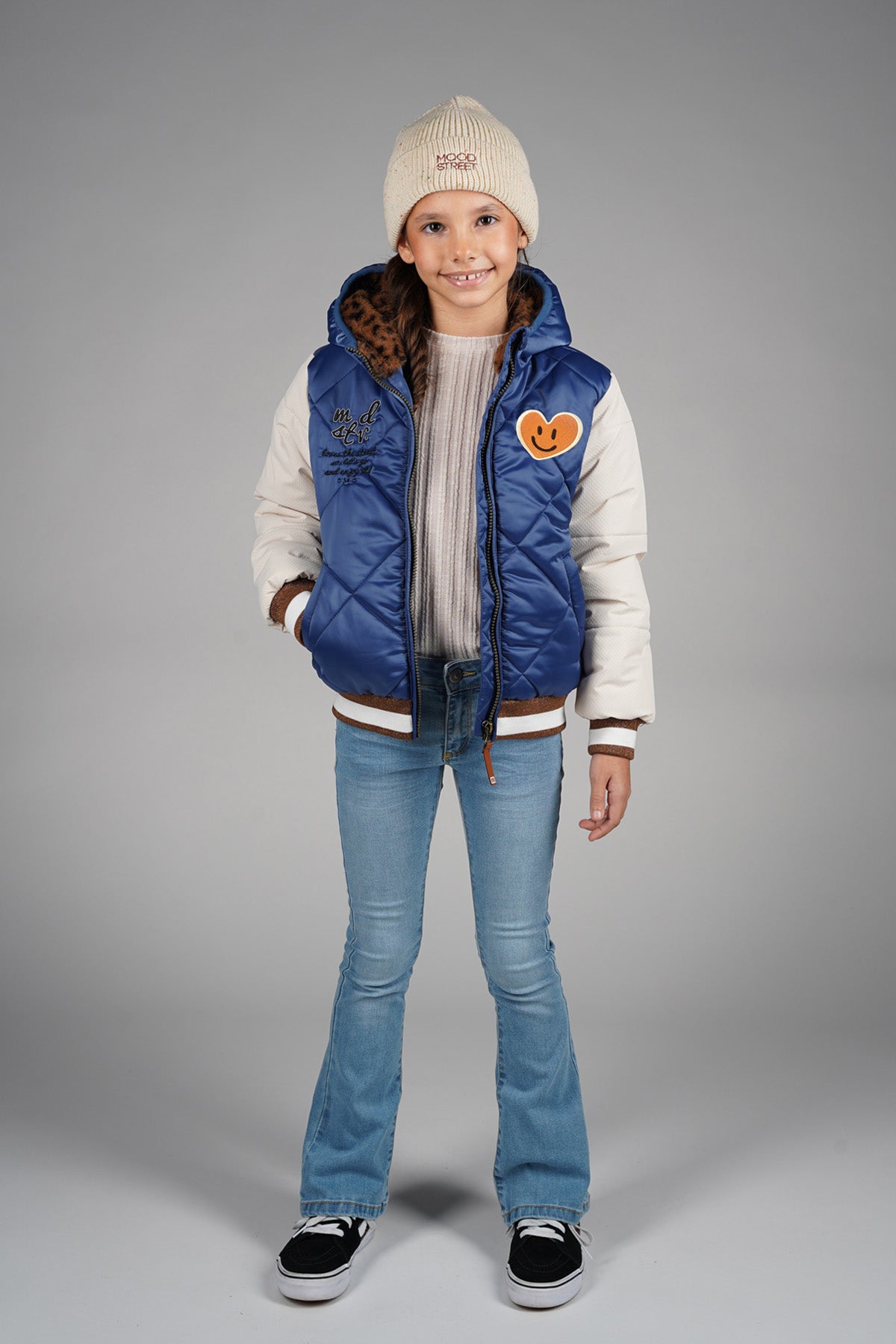 JOY-ANN baseball-jack -blauw-