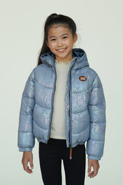 JESSE disco-look jacket -lichtblauw-