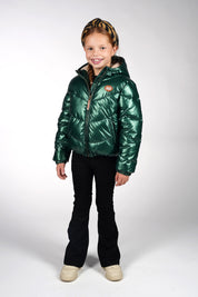 JESSE metallic jacket -groen-