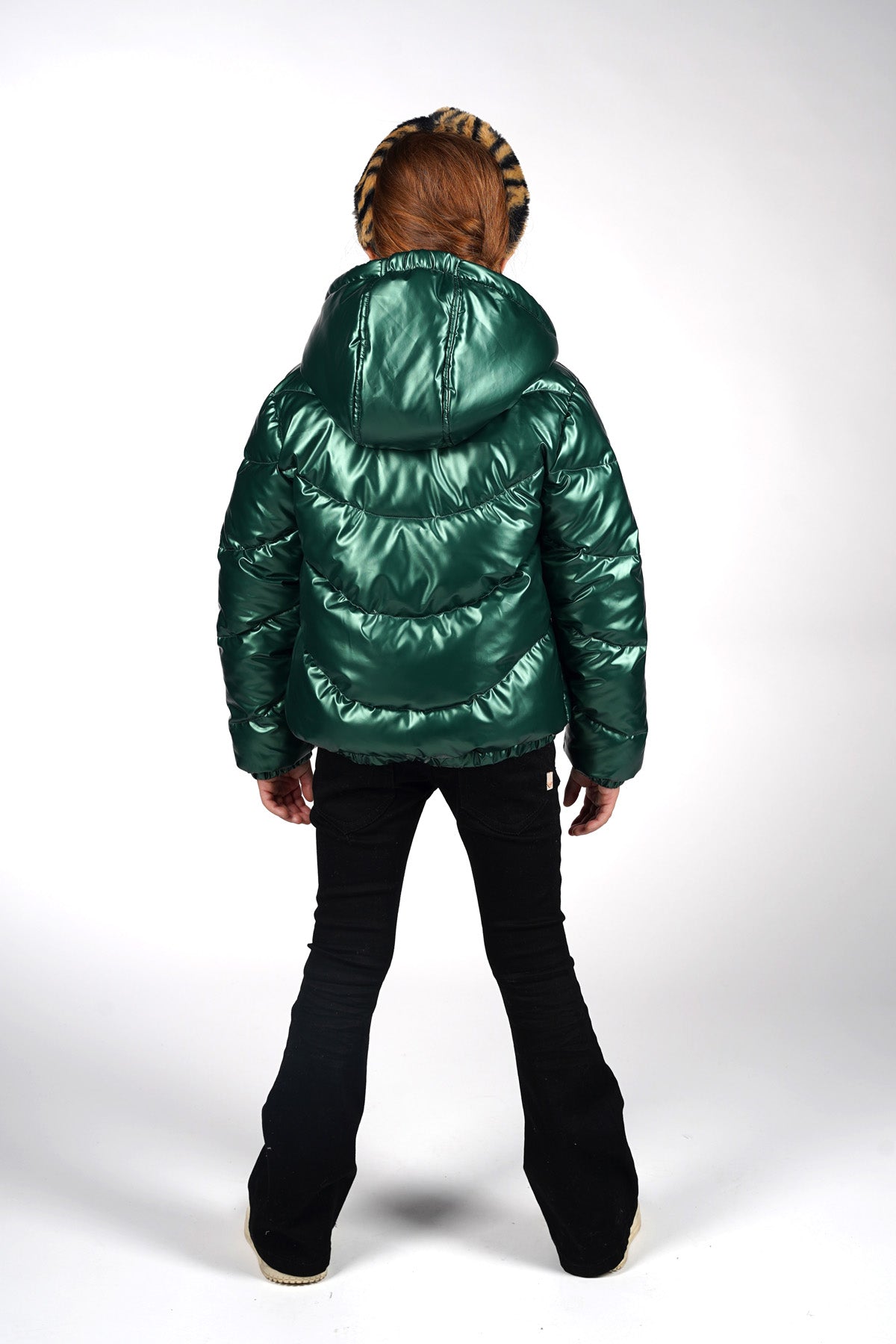 JESSE metallic jacket -groen-
