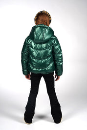 JESSE metallic jacket -groen-