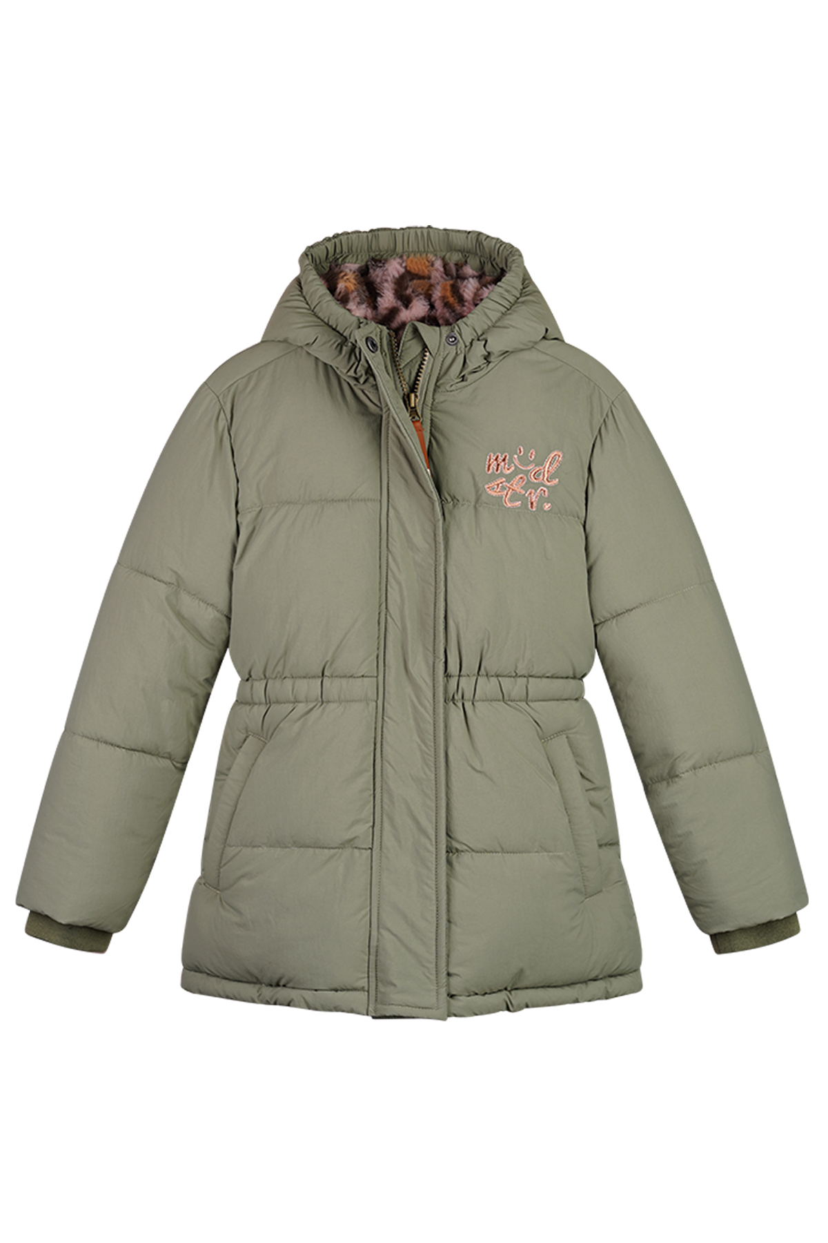 JUNA getailleerd jack -khaki-