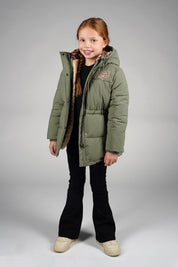 JUNA getailleerd jack -khaki-