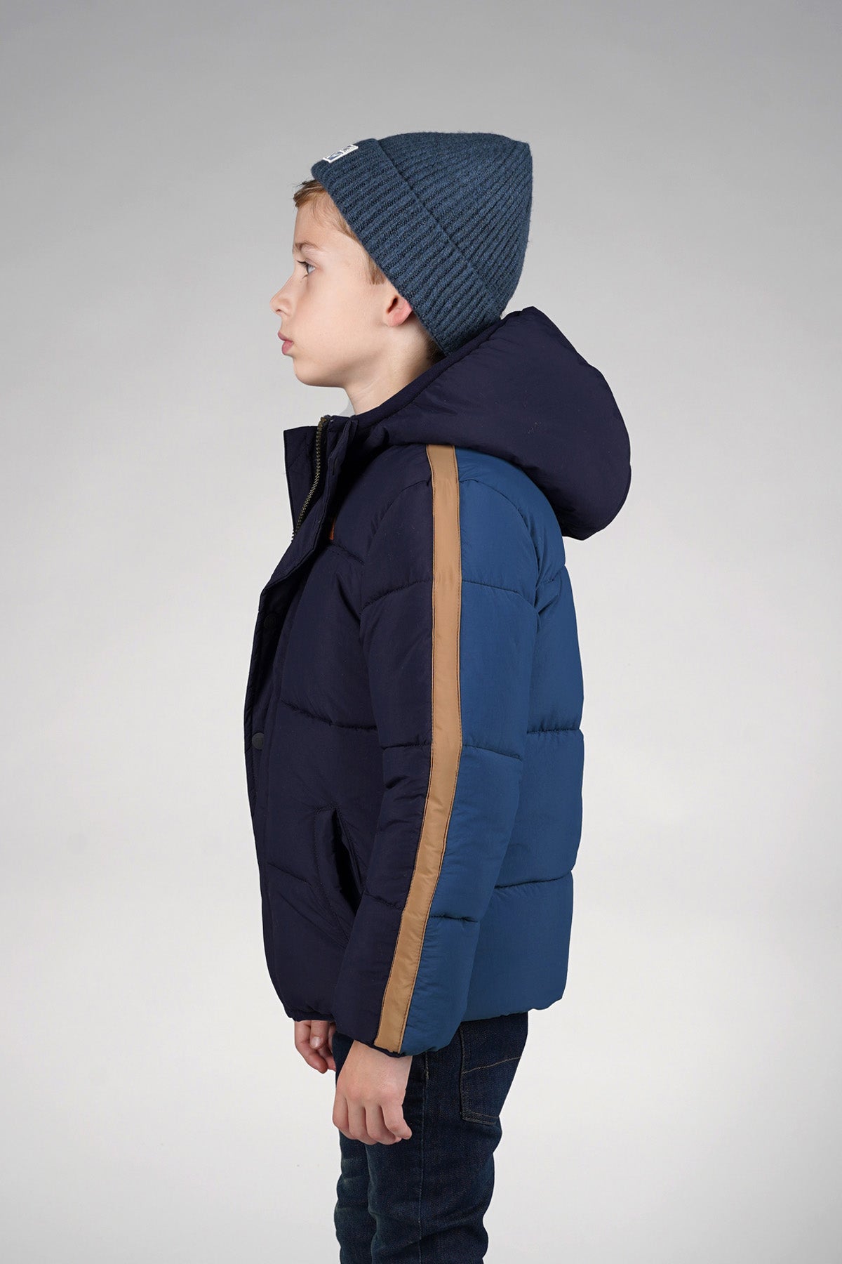 JEFF two-tone bomber -blauw-
