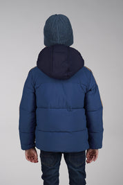 JEFF two-tone bomber -blauw-