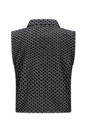 VINA jacquard gilet -zwart-