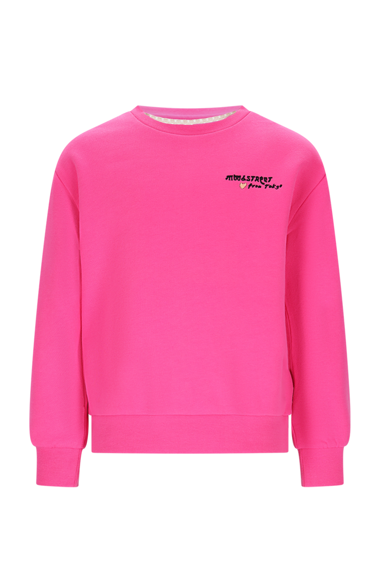 SKY Lucky Cat sweater -neon roze-