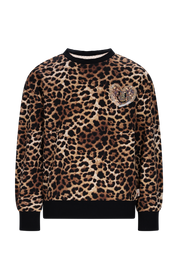 SKY print sweater -luipaard-