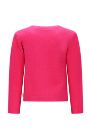 VIVA gebreid vestje -neon roze-