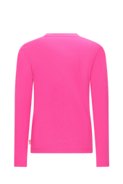LILLY glitterprint longsleeve -neon roze-