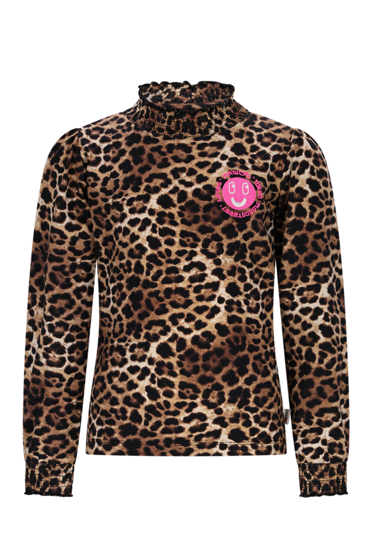 LAURE smock longsleeve -luipaard-
