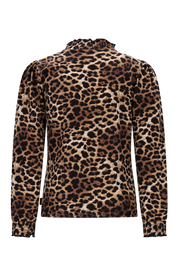 LAURE smock longsleeve -luipaard-