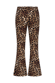 BIBI flared pants -luipaard-