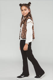 BESS flared pants -zwart-