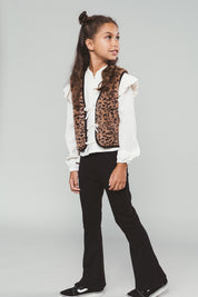 BESS flared pants -zwart-